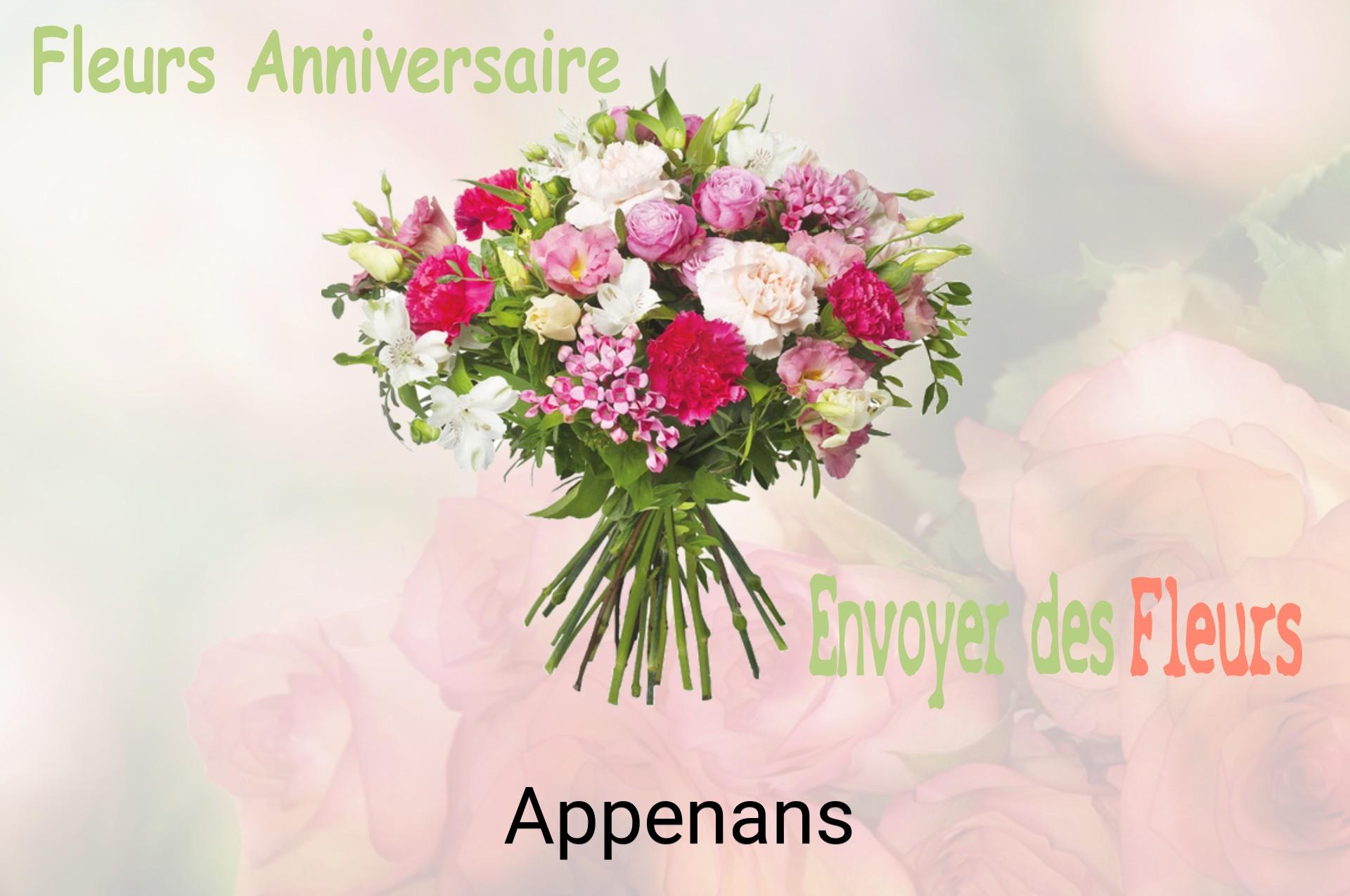 Bouquet de fleurs d’anniversaire livré à Appenans
